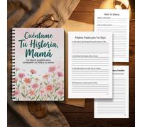 TEMU Versión en español: Diario Cuaderno ", tu " para , Cuaderno de registro de , Diario de recuerdos familiares, Reflexión diaria, Regalo para , , Día de la , Cuaderno de recuerdos
