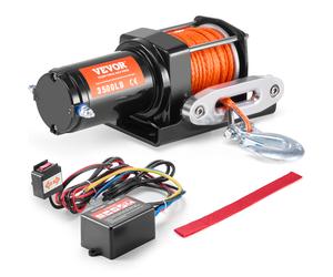 TEMU VEVOR Cabrestante Eléctrico ATV UTV 1587.6 kg Cuerda Sintética Control por Cable