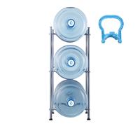 TEMU VEVOR Soporte para Botellas de Agua de 3 Niveles Única para 3 Botellas Plateado