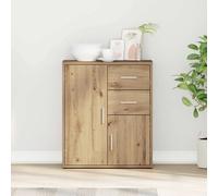 TEMU vidaXL Aparador artesanal 60 x 31 x 70 cm Madera de ingeniería, Moderno Comedor, Resistente, Almacenamiento Rectangular, Mueble , , Diseño Minimalista