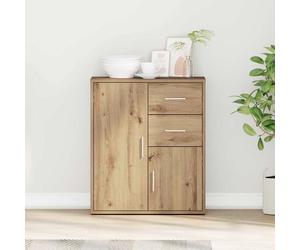 TEMU vidaXL Aparador artesanal 60 x 31 x 70 cm Madera de ingeniería, Moderno Comedor, Resistente, Almacenamiento Rectangular, Mueble , , Diseño Minimalista