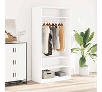 TEMU vidaXL Armario Contrachapada Mobiliario Armario Almacenamiento Organización Ropa Accesorios Elegante Duradero 100x50x200cm