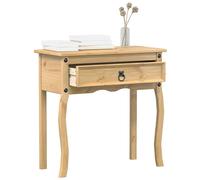 TEMU vidaXL Mesa consola Corona madera de pino 73x35x73 cm, consola, mesa de sofá, mesa auxiliar, mesita de sofá, mesa , mesa de recibidor