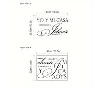 TEMU Vinilo de pared con en español, 1 pieza, papel tapiz con YO Y, pegatina decorativa para y dormitorio