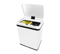TEMU WELL HOME - de Basura inteligente SIN patas para Reciclaje con automática y manual 15L+15L 35,5x26x43cm SENSOR BINS 2 COMPARTIMENTOS SIN PATAS