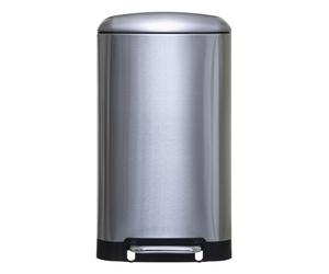 TEMU WELL HOME - Papelera / de basura / contenedor de residuos con pedal de metal 30 L