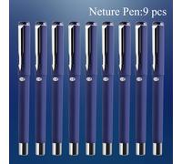 TEMU Wqn3/6/9 piezas 0.7Mm Bolígrafo de Gel Azul Mate, Estabilidad de Escritura con Tinta Azul, Bolígrafo de Agarre , Bolígrafo para Escritura Diaria y Tinta de Carbono Resistente al Sol,