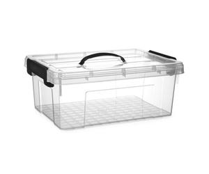 TEMU ZYLX SHOPPING - Cajas de Almacenaje Plástico con y Asa 5,7L / 8,5L / 12,6L Transparentes