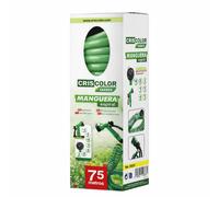 TEMU ZYLX SHOPPING - Kit de Manguera Extensible con Pistola de 7 Funciones | Manguera de Riego Retráctil Anti-Enredos para Jardín, y de Coche (7.5m, 10m, 15m)