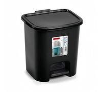 TEMU ZYLX SHOPPING - Papelera con Pedal 7,5 L en 6 Colores | 24×22×25,5 cm | de Basura Plástico con
