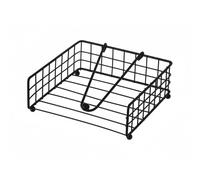 TEMU ZYLX SHOPPING - Porta Servilletas Metálico Negro 17×17×6 cm | Soporte de Mesa con Peso Central | Organizador Elegante