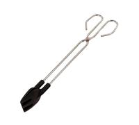 Fackelmann Tenacillas de cocina 0042 — Puntas de silicona 35 cm, acero inoxidable, azul y gris