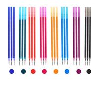 TenaLucy 24 Piezas Boligrafos Borrable, Bolis Borrables Recambio Boligrafo, Fáciles de Borrar Bolis Colores, Duraderos Rollerball para Escribir a Diario y Dibujar con Precisión La Oficina La Escuela
