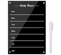 TenaLucy Pizarra Magnetica Planificador Semanal, Limpiable Pizarra Magnetica Nevera, Reutilizable Calendario Magnetico Nevera, Pizarras Magnetice Pared Weekly Planner para Organizar Menús Hacer Lista