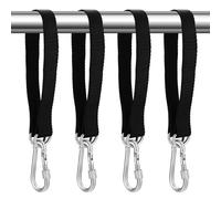 Tenbrachian 4 Set di Correas de Hamacas, 50 cm x 25 mm Cinturón de Suspensión de Hamaca Correas de árbol, Kit de Correas de Columpios de Árbol Hamacas, con 4 Mosquetón y 4 Anillos en D