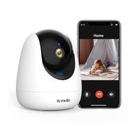 Tenda Cámara para Seguridad del hogar, cámara 2K para Interiores, cámara inalámbrica, cámara WiFi de inclinación panorámica de 360° con aplicación, Audio bidireccional, visión Nocturna, Seguimiento