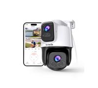 Tenda Cámara de seguridad IP RH9-WCA WiFi Exterior, lente dual 2K+2K, visión nocturna 30 m