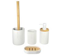 Tendance - Accesorios de baño de poliresina Vaso Portacepillos de Dientes, Dispensador de jabón, Plato de jabón / jabonera, Escobillero de aseo / Cepillo de inodoro