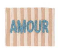 Tendance - Alfombra algodón inscripción tuftee Amour 45x60 cm - Cappuccino Beige
