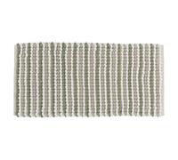 Tendance - Alfombra Bola Rayas poliéster algodón 45x90 cm - Verde Blanco