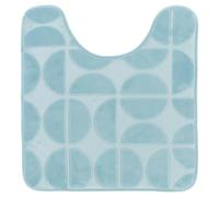 Tendance - Alfombrilla Microfibra Contorno Roy 45x50 cm - Azul Claro