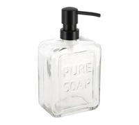 Tendance - Dispensador de jabón de Vidrio jabón Puro 550 ml - Transparente