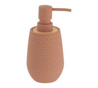 Tendance - Dosificador de jabón abs/as Efecto Panal de Caucho y bambú 280 ml - Cappuccino