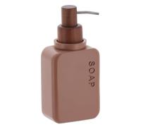 Tendance - Dosificador de jabón de poliresina con Bomba de Madera de Acacia 300 ml - Moca