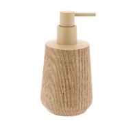 Tendance - Dosificador de jabón de poliresina Efecto Madera 350ml - Natural