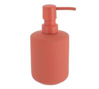 Tendance - Dosificador de jabón gres Efecto Caucho 400 ml - Terracota