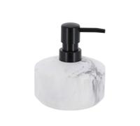 Tendance - Dosificador de jabón Redondo de poliresina 175ml - mármol
