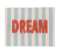 Tendance - Tuftee Dream inscripción Alfombra de algodón 45x60 cm - Azul Beige