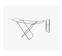 Tendedero con Alas Superficie de tendido de 180cm x 50cm, Tendedero Plegable y Antideslizante Para interior y exterior, Color Blanco y Negro, Capacidad Máxima 20Kg
