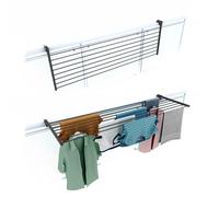 Tendedero de balcón plegable, Tendedero para Barandilla Exterior Resistente