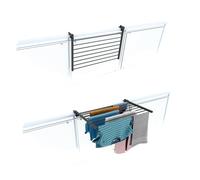 Tendedero de balcón plegable, Tendedero para Barandilla Exterior Resistente