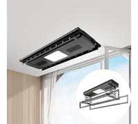 Tendedero de ropa de techo, colgador eléctrico multifuncional, control remoto, diseño telescópico automático, ahorro de espacio y conveniente para uso doméstico