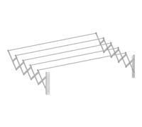 Tendedero de ropa Extensible de Acordeón de Acero Pintado Blanco Epoxi Cuncial en varias medidas: 80, 100, 120 y 140cm
