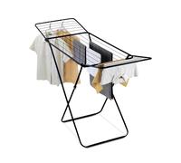 Tendedero de Ropa Plegable de Pie 180x50x105 cm con Alas Extensibles, Secador de Ropa Metálico Resistente, Gran Capacidad de Secado, Diseño Estable y Compacto, Ideal para Interior y Exterior,