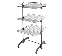 Tendedero de Torre Classic Tower 420 Black Edition con Ruedas, 42m de tendido para 4 Cargas de Lavadora, tendedero Vertical Ahorra-Espacio, tendedero Plegable para Usar también un sólo Lado, Negro