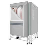 Tendedero eléctrico de 1300 W con temporizador remoto, secadora de ropa plegable de 3 niveles para interiores, gran capacidad
