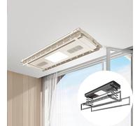 Tendedero eléctrico de techo - Secador colgante multifuncional con control remoto con elevación telescópica automática para balcón y espacios montados en el techo