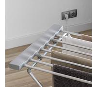 Tendedero eléctrico plegable, de aluminio muy ligero, temperatura máxima de hasta 50 ºC, tamaño de 94 x 50 x 74 cm, marca Popamazing