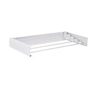 Tendedero Plegable para Montar en Paredes, Tendedero Retráctil Plegable de 80cm para Interiores o Exteriores, tendedero Compacto Ahorra Espacio, Capacidad para 30Kilos, Tendedero con 5 barras de 80cm