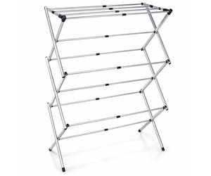 Tendedero plegable vertical extensible aluminio | Tendedero de ropa interior exterior | Ajustable en altura y anchura | Tendedero portátil compacto resistente | Drying rack 4 niveles Espacios pequeños