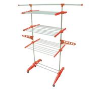 Tendedero Vertical -- 20 kg de carga de ropa con 72 ganchos - Regulable en altura Totalmente Plegable - 24 pinzas BeproHome Tendospazio