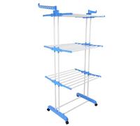 TENDEDERO vertical Percheros De Pie CON RUEDAS TIPO TORRE ,Estante de secado de ropa , colgador de ropa con varillas plegables, almacenamiento compacto, soporte grande, stante de secado de ropa de 3