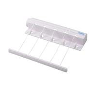 Tendedor Retráctil Portátil ,de pared ,Tendedor extensible de 5 cuerdas ,líneas ajustables ,retractables , Colgador de ropa fijo, Automático -3 m
