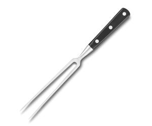 Tenedor para carne PLUTON 15 cm, remaches de acero inoxidable, negro, Lion Sabatier