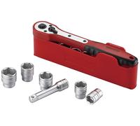 Teng Métrico Básico Enchufe Set 12 PC 1cm Drive Cromo 6Pt Llano M3812N1