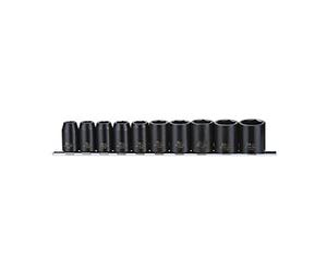 Tengtools 9121 - Juego de 10 vasos de impacto 1/2" hexagonales